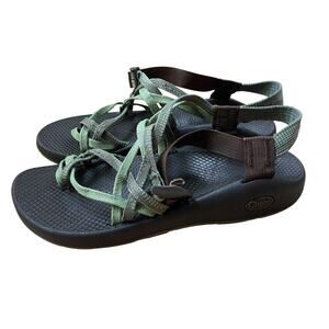 Chaco ZX2 Yampa Women’s Green Strappy Waterproof Sandals Shoes Size 10